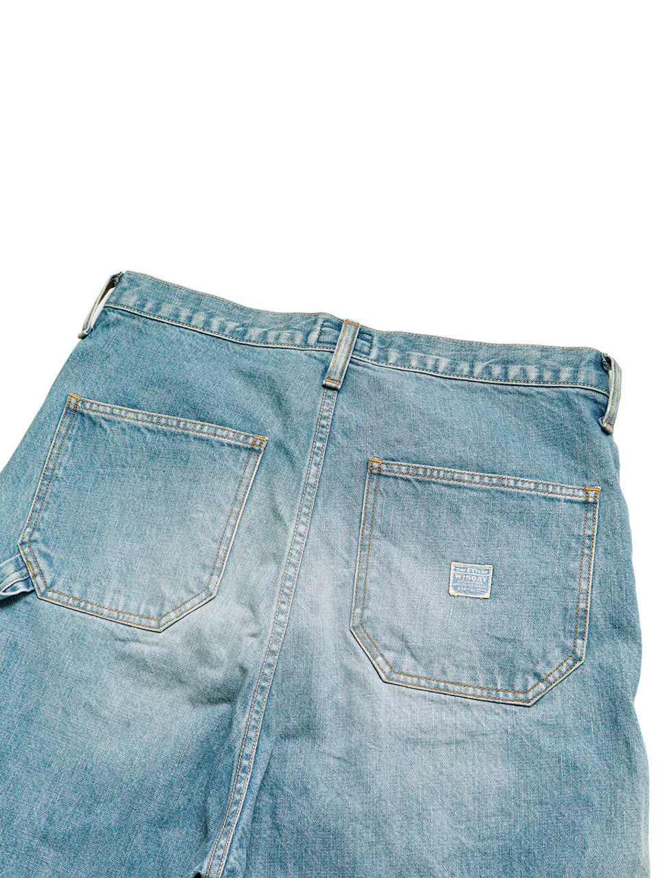 Kapital 14oz Denim Short Pants Studs Remake (Indigo Processing)