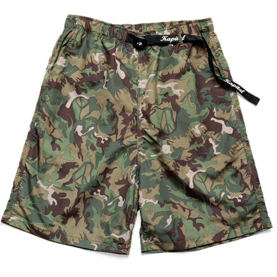 Kapital Quick-Drying Taffeta Piece Camo Easy Shorts