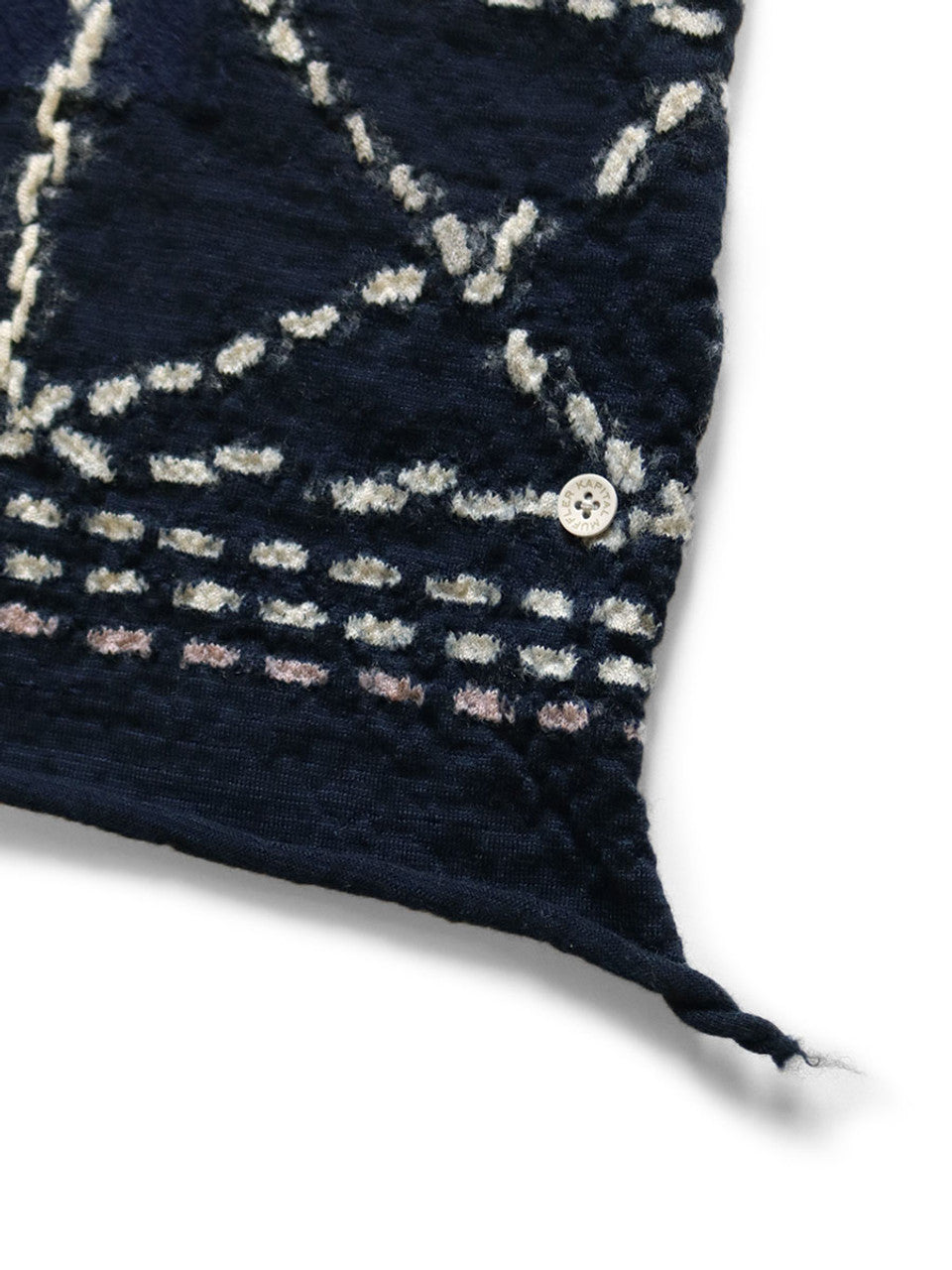 Kapital Felted Wool Sashiko Happy Scarf