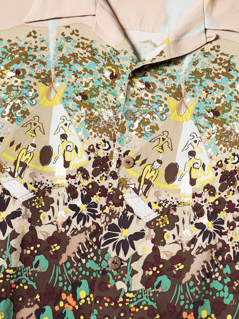Kapital Rayon Navajoland Print Aloha Shirt