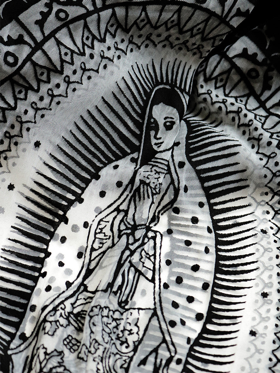 Kapital Opal Jersey Raglan Huge Tee (Virgin Maria Print)