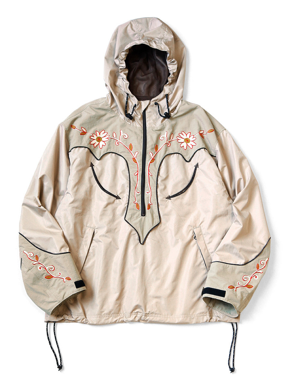 Kapital Poly Taffeta Tennessee Cornflower Parka