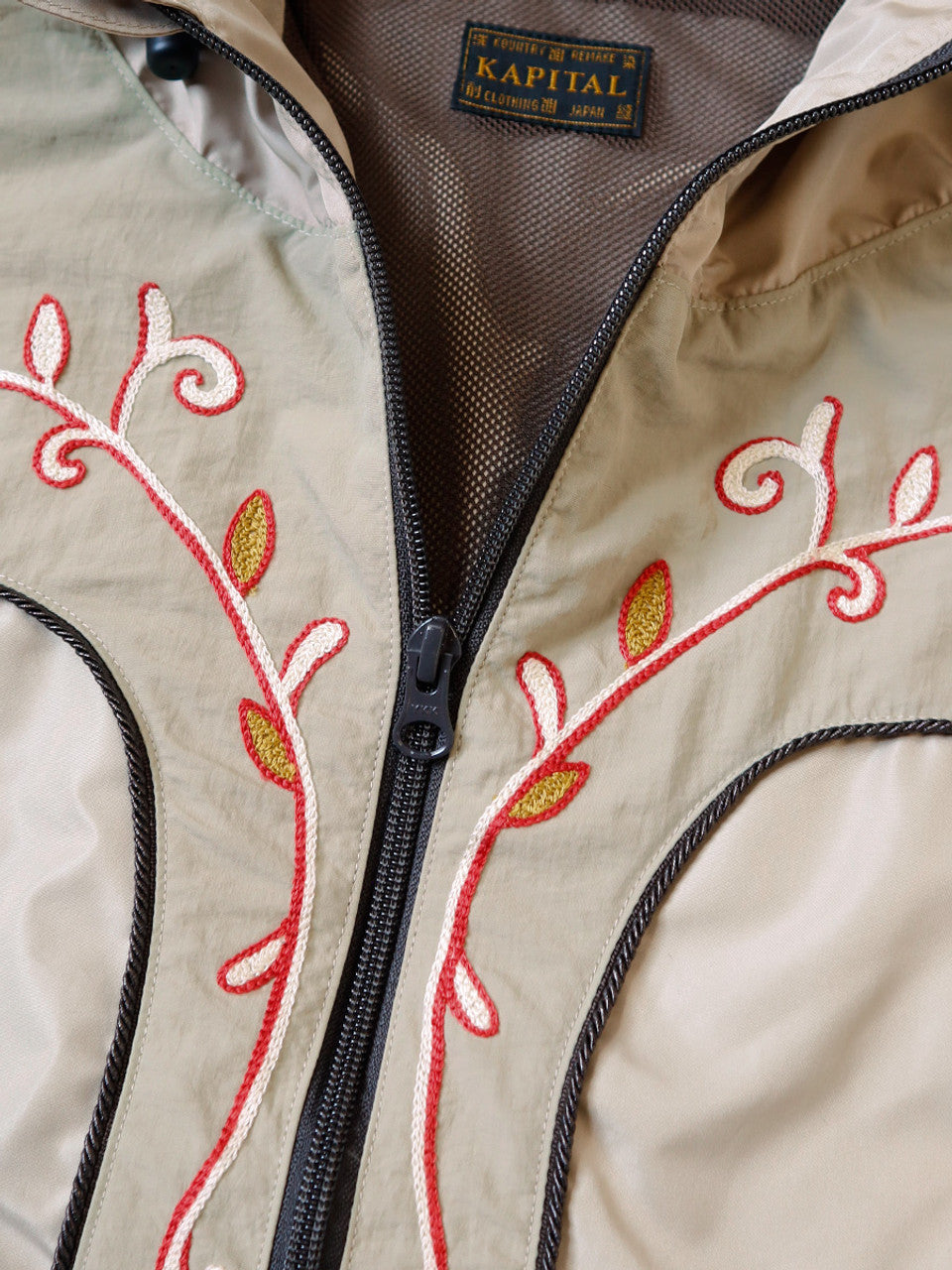 Kapital Poly Taffeta Tennessee Cornflower Parka