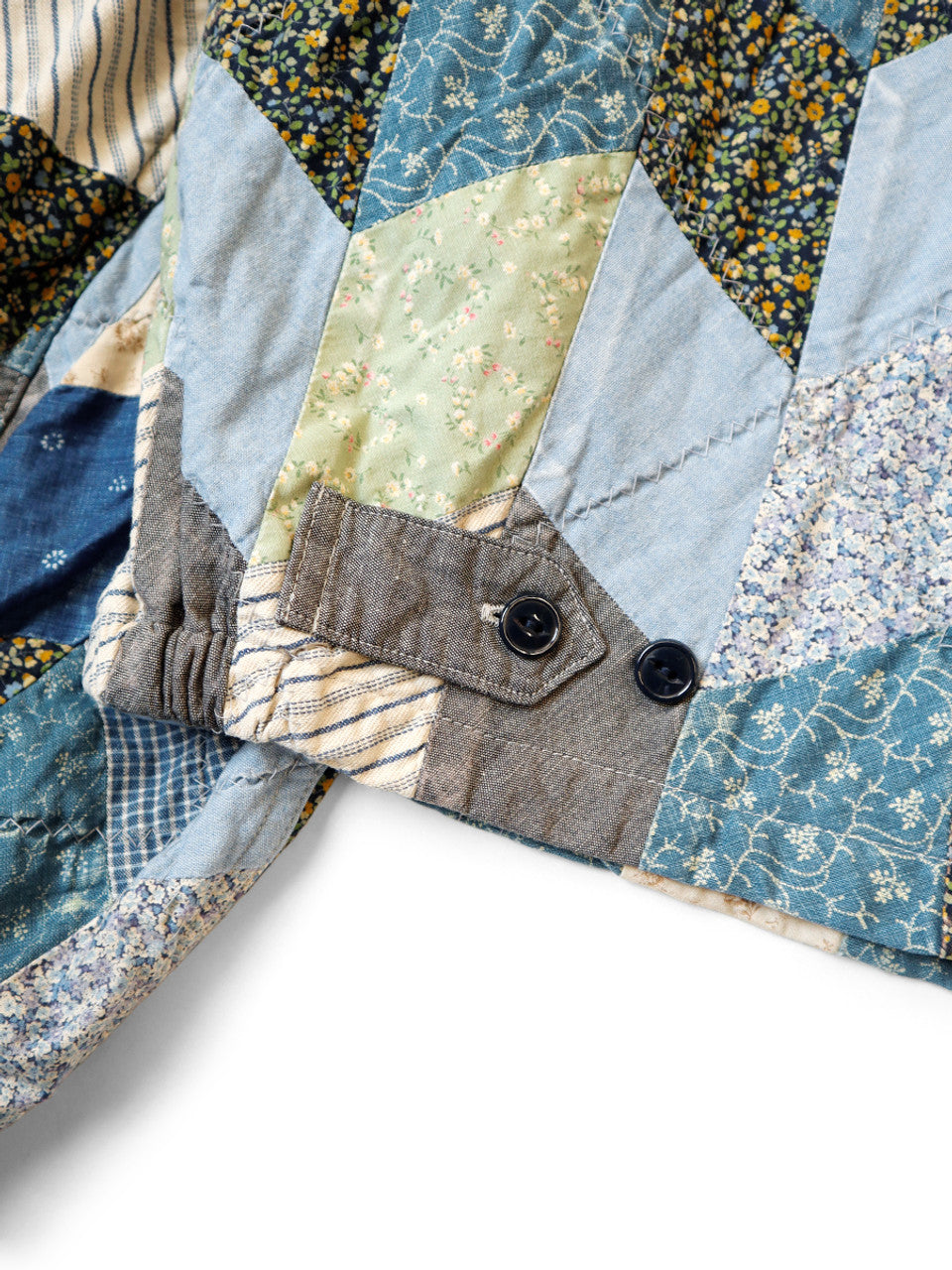 Kapital Yabane Cropped Quilted Patchwork Cotton and Linen-Blend Jacket