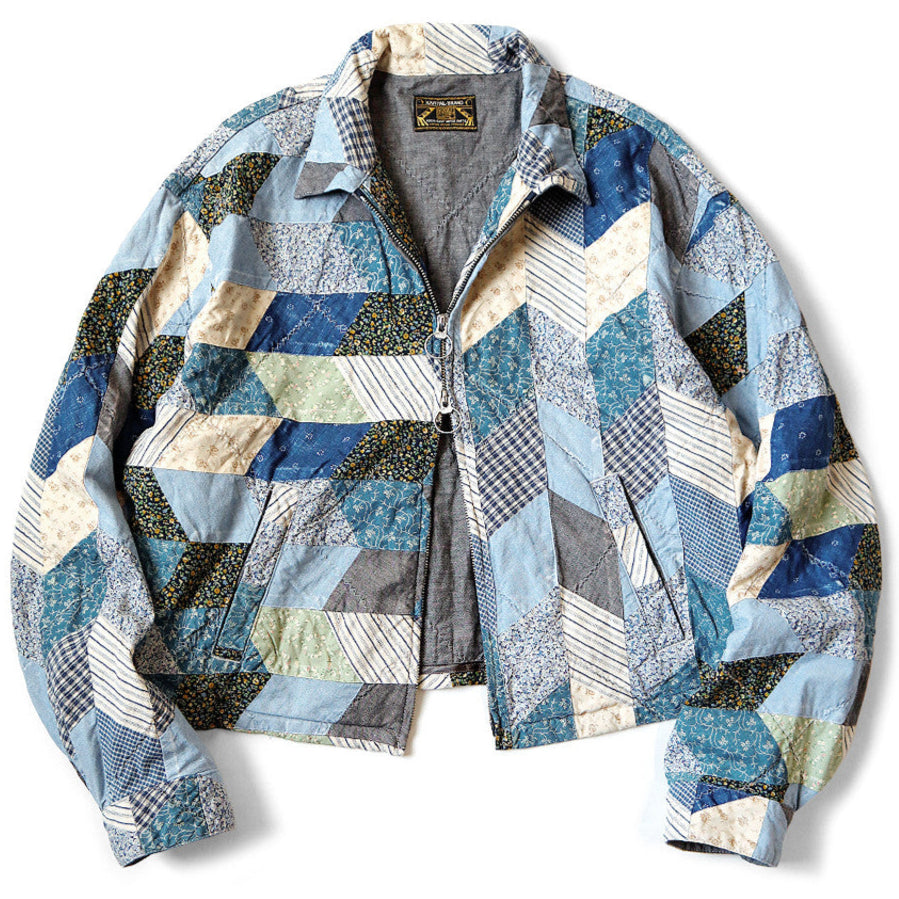 Kapital Yabane Cropped Quilted Patchwork Cotton and Linen-Blend Jacket