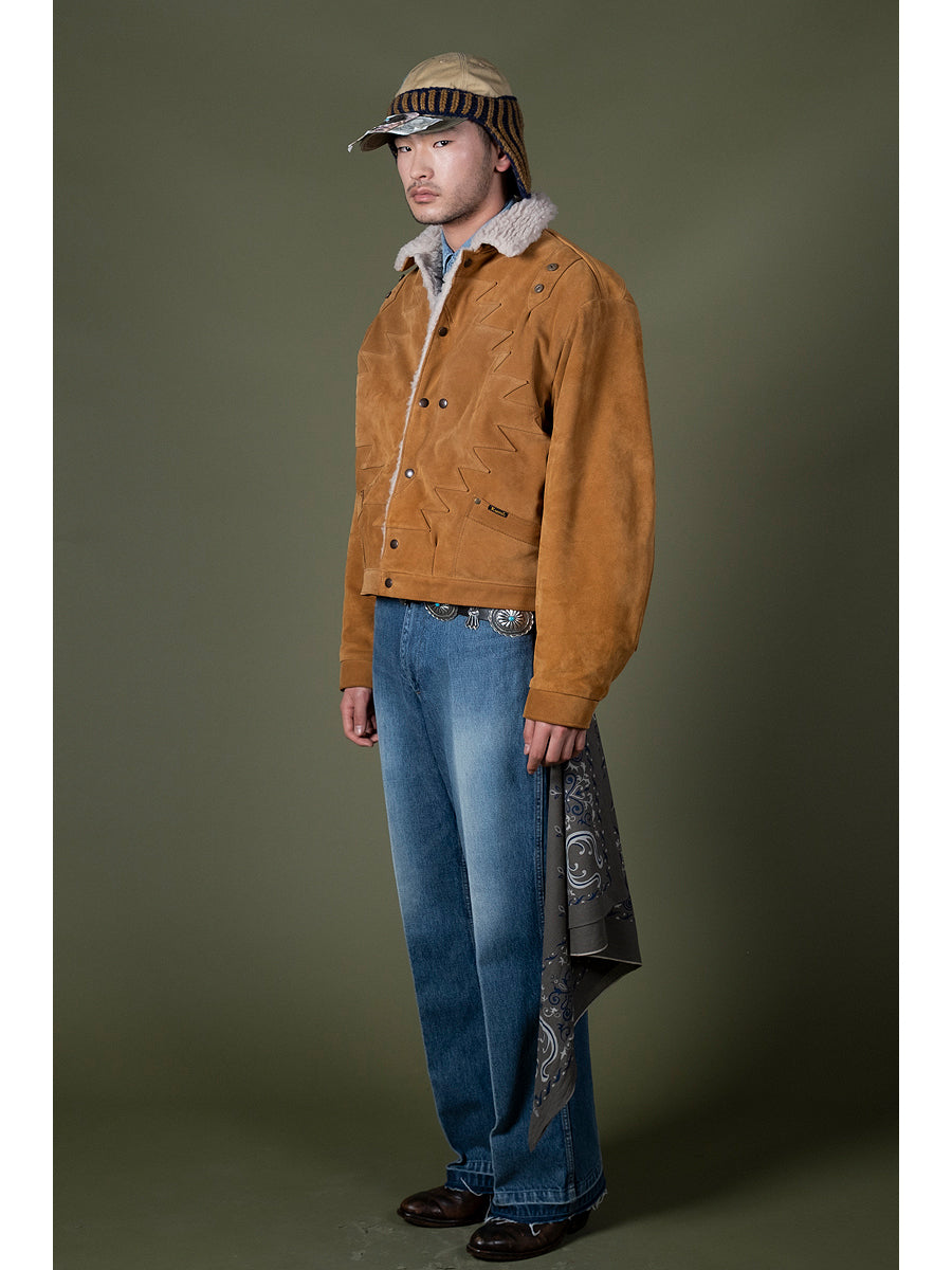 Kapital Suede Leather Thunderbird Jacket