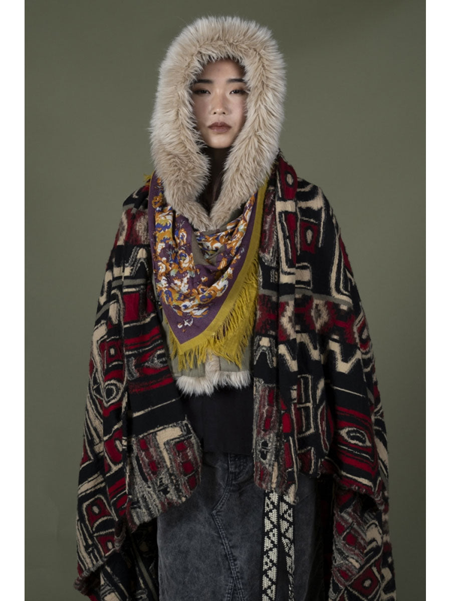 Kapital Felted Wool Alaska-Raven Blanket