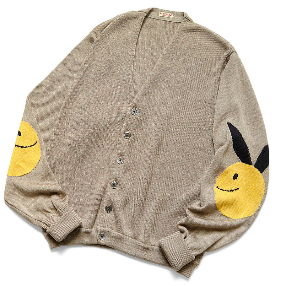 Kapital 10G Eco Knit Elbow Coneybowy Short Cardigan