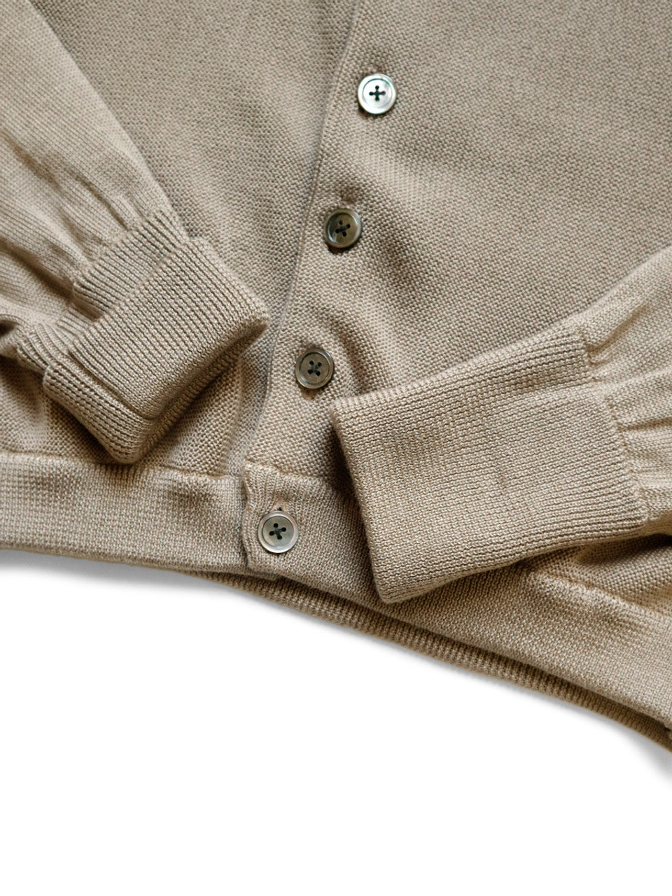 Kapital 10G Eco Knit Elbow Coneybowy Short Cardigan
