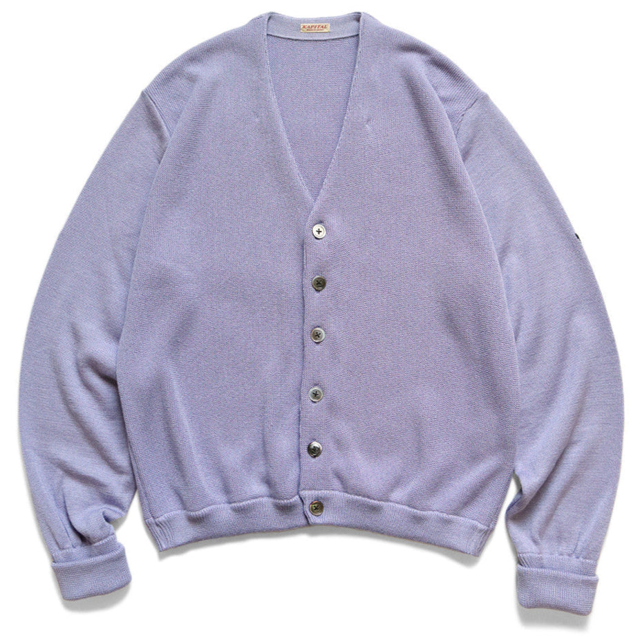 Kapital 10G Eco Knit Elbow Coneybowy Short Cardigan