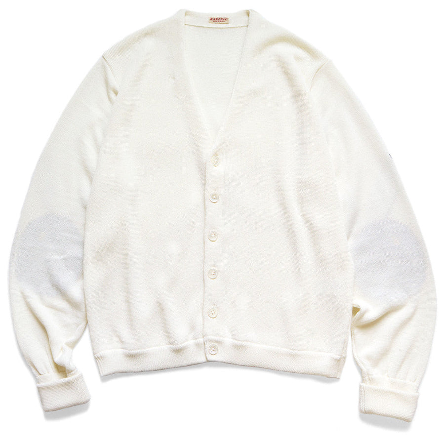 Kapital 10G Eco Knit Elbow Coneybowy Short Cardigan