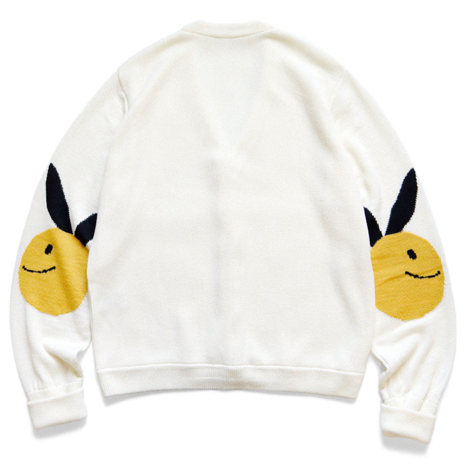 Kapital 10G Eco Knit Elbow Coneybowy Short Cardigan