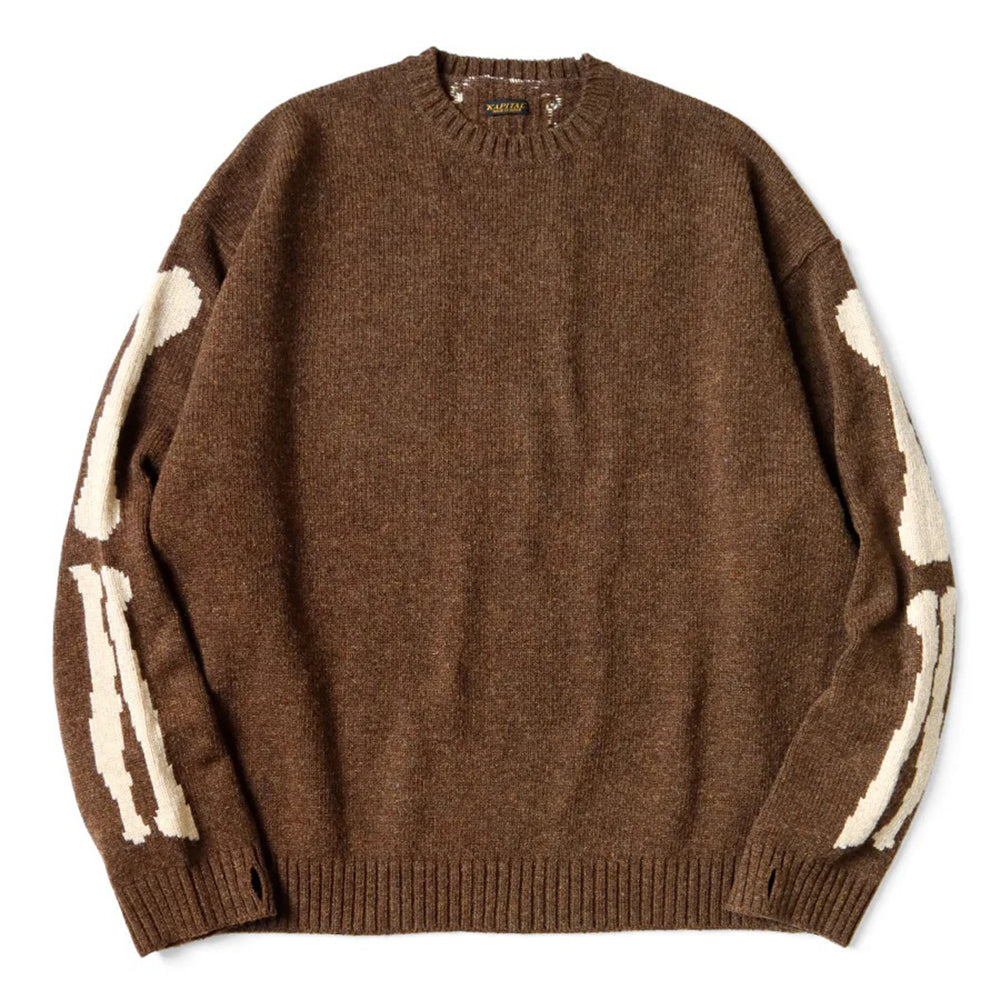 Kapital 5G Wool Bone Crew Sweater