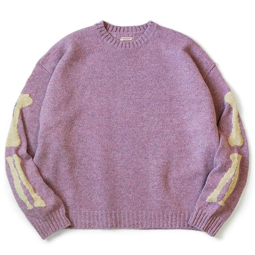 Kapital 5G Wool Bone Crew Sweater
