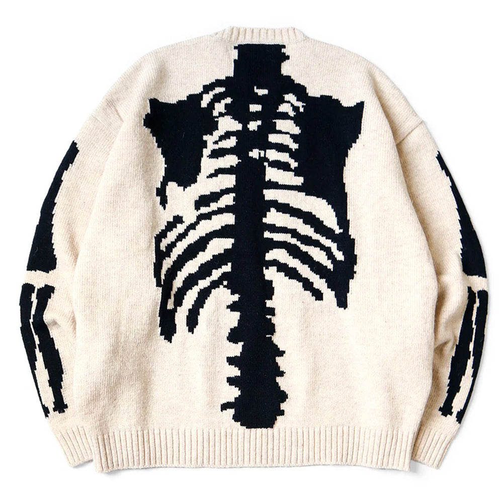 Kapital 5G Wool Bone Crew Sweater