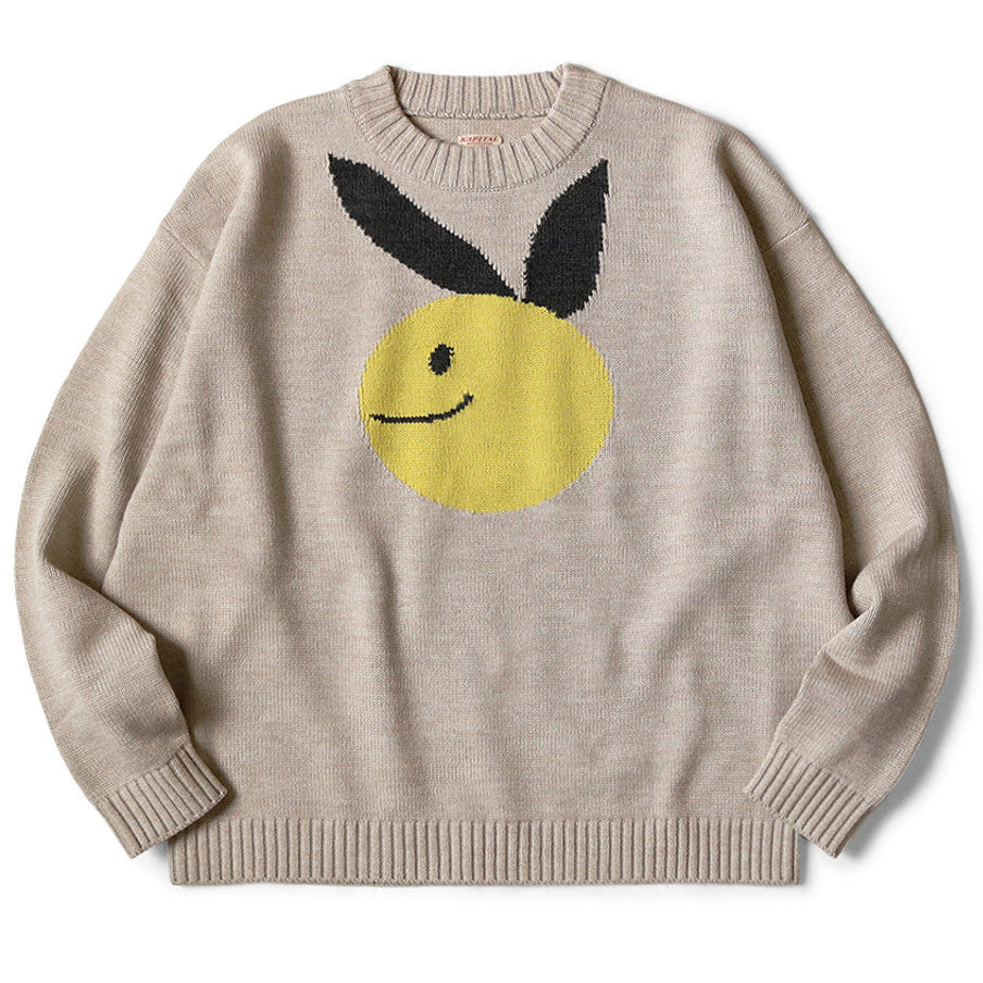Kapital 7G Wool Crew Sweater (Coneybowy)