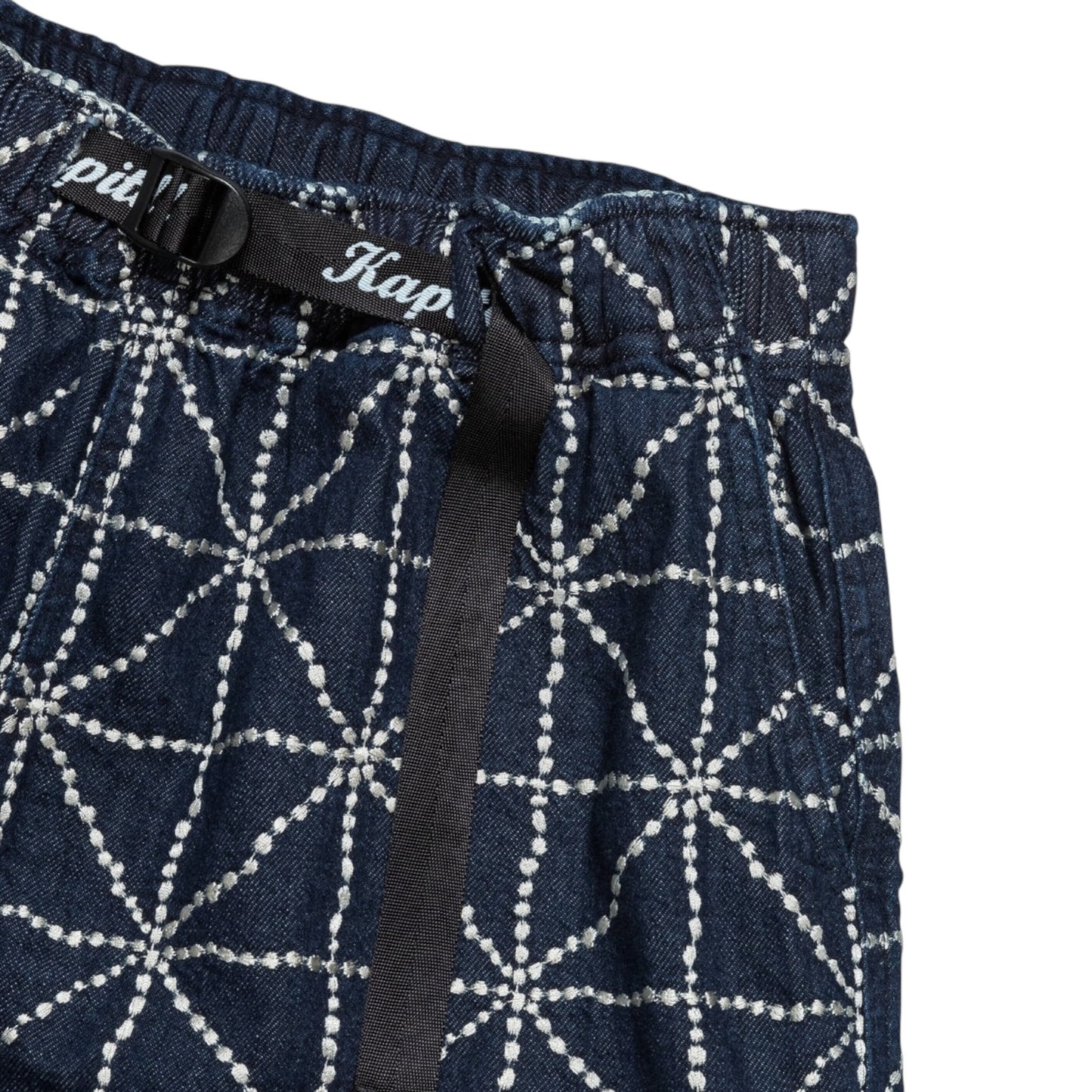 Kapital Denim Folk-Dojo Embroidered Easy Shorts