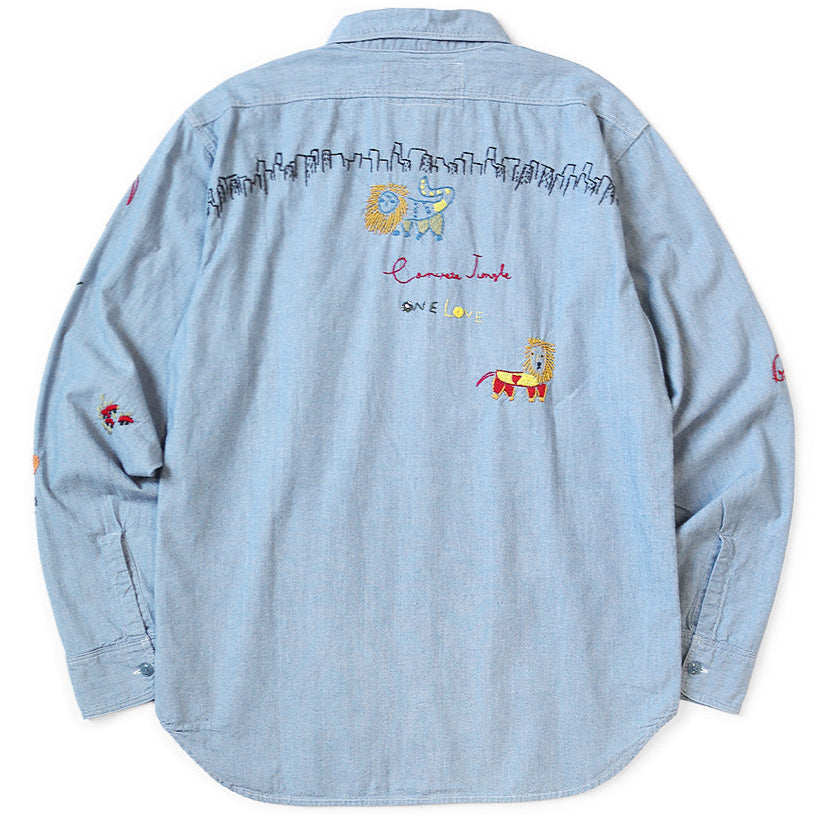 Kapital Dungaree Lion Song Embroidery Work Shirt