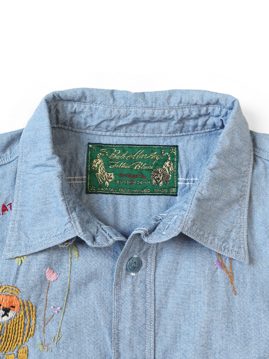 Kapital Dungaree Lion Song Embroidery Work Shirt