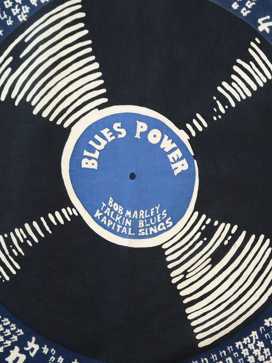 Kapital Fastcolor Selvedge Blue Power Record Bandana