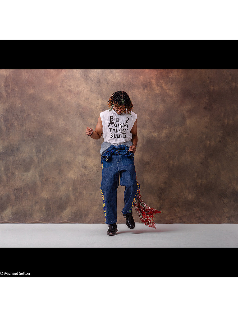 Kapital Jersey Sleeveless Big Tee (Marley Talkin' Blues)