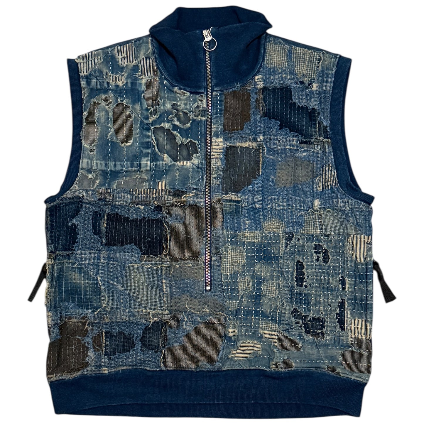 Kapital Boro x IDG Fleece Half Zip Vest