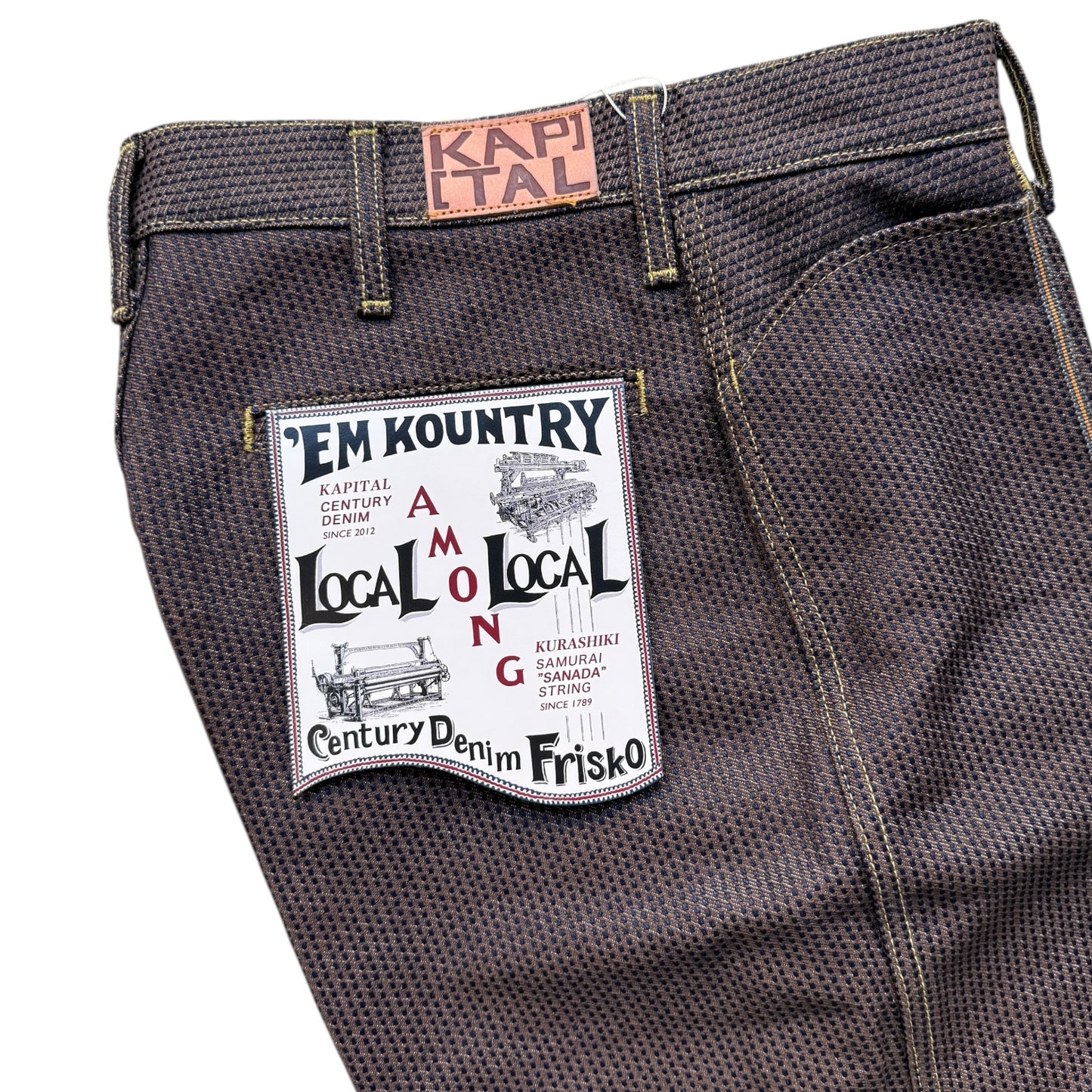 Kapital Century Denim 5P Frisko No. 5 (Kakishibu)