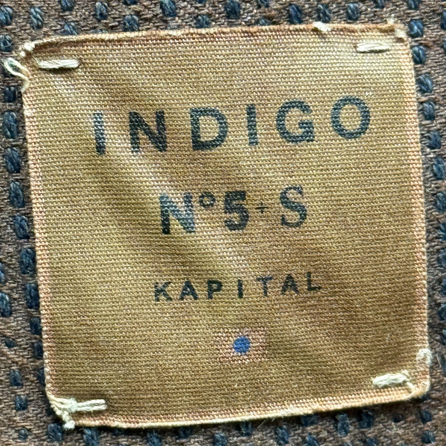 Kapital Century Denim 5P Monkey Cisco No. 5 (Kakishibu) - 4 Years Worn With Sakura Rivets