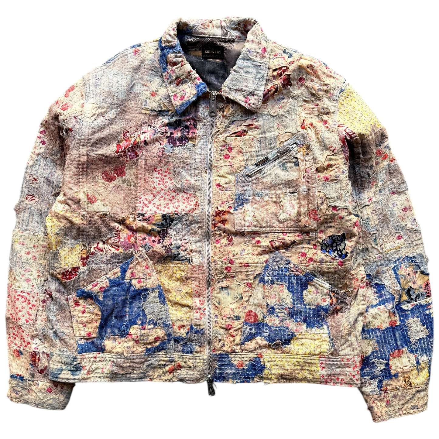 Kapital Champetre Boro Zip Up Jacket (Virgin Maria)