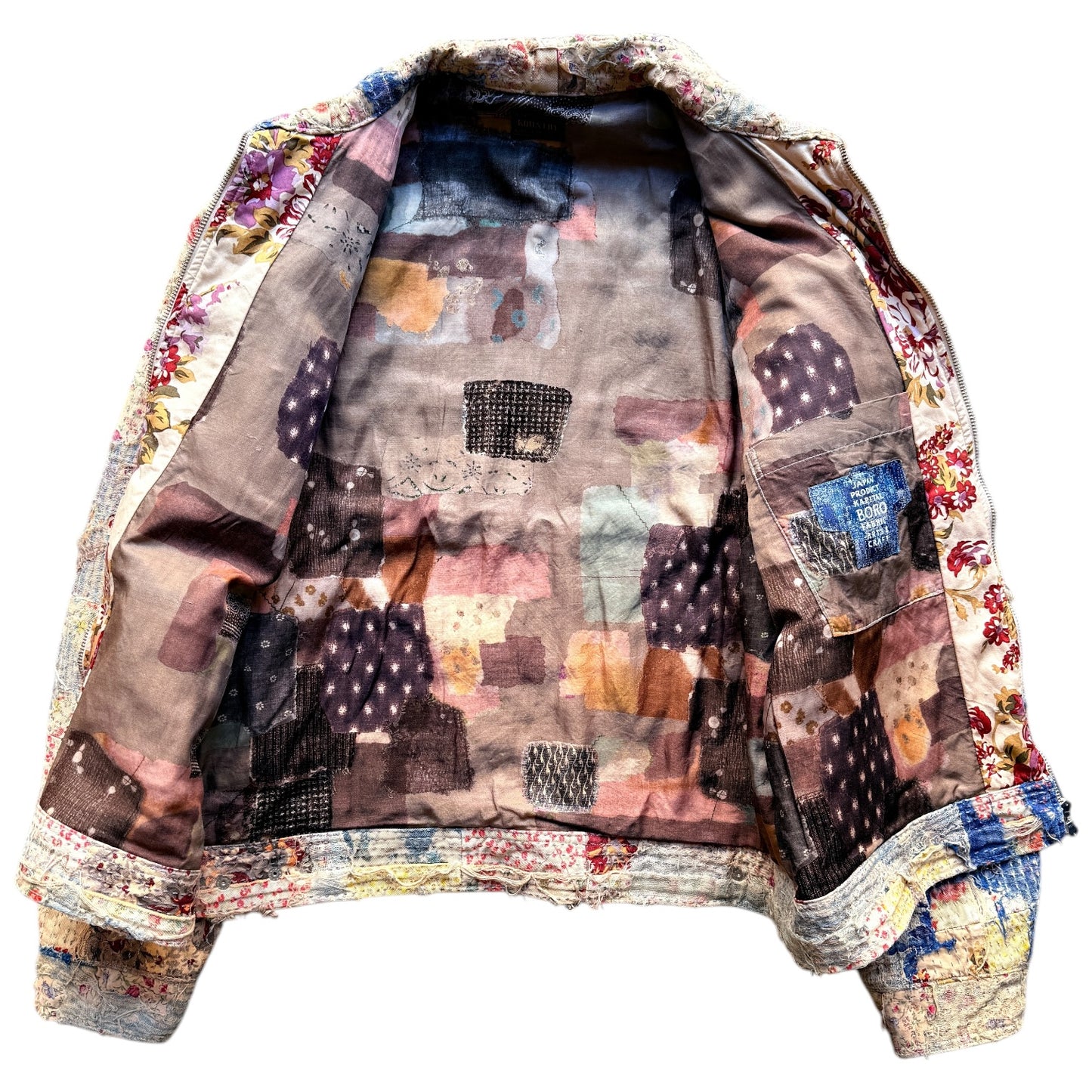 Kapital Champetre Boro Zip Up Jacket (Virgin Maria)