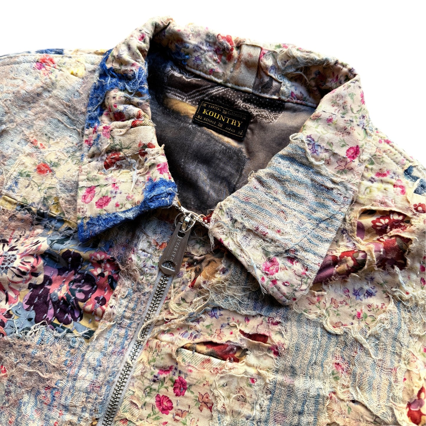 Kapital Champetre Boro Zip Up Jacket (Virgin Maria)