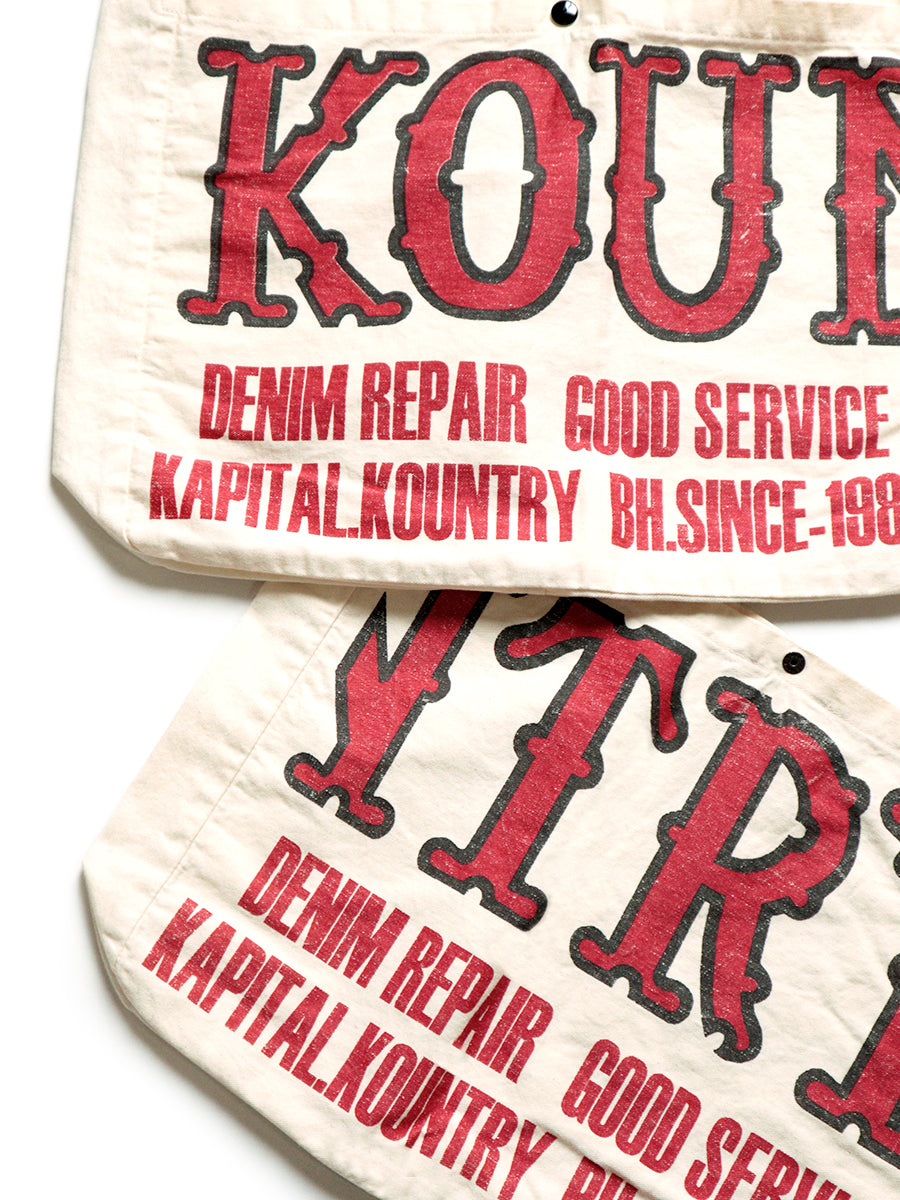 Kapital Cotton Twill Kountry Factory Book Bag