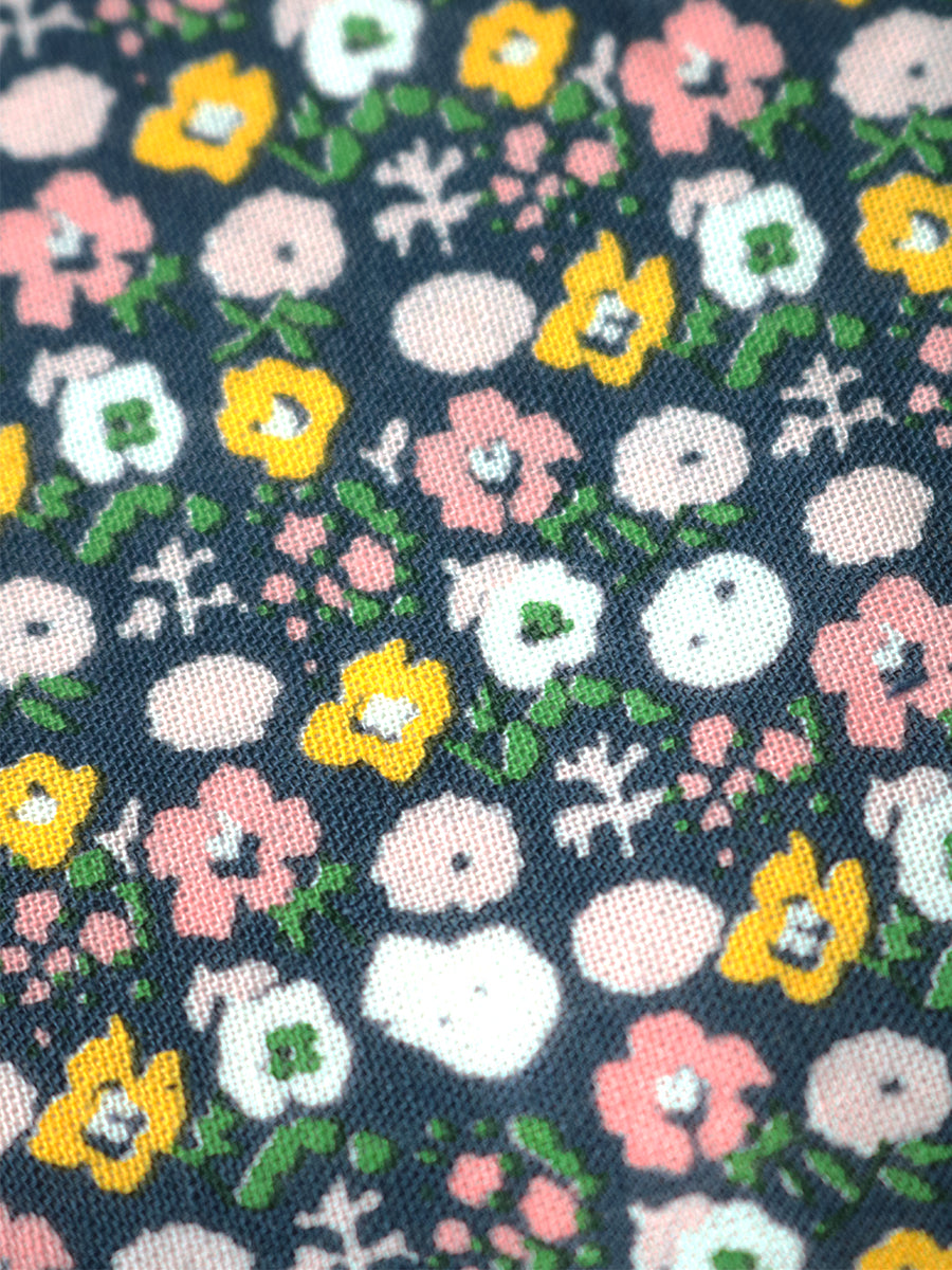 Kapital Fastcolor Selvedge Bandana (Skull & Flower)