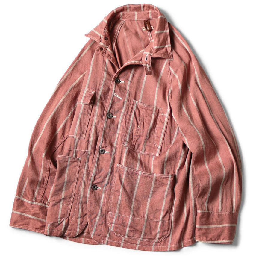 Kapital Linen Phillies Stripe Cactus Coverall