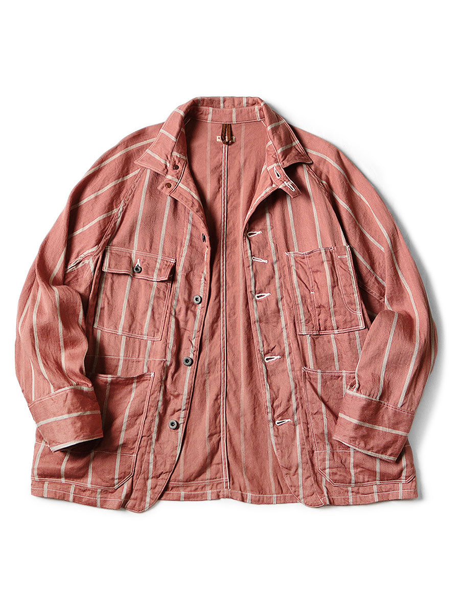 Kapital Linen Phillies Stripe Cactus Coverall