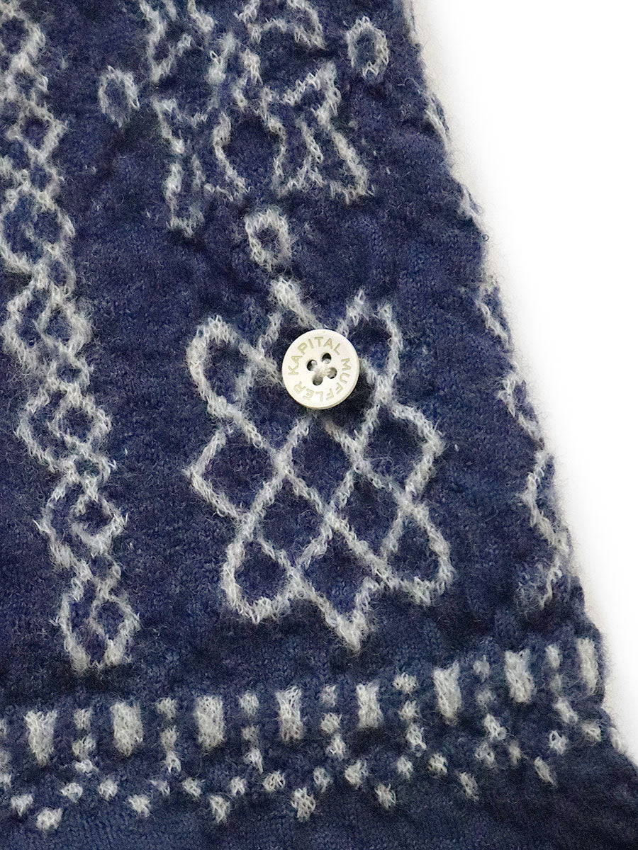 Kapital Felted Wool Bandana Patchwork Happy Scarf