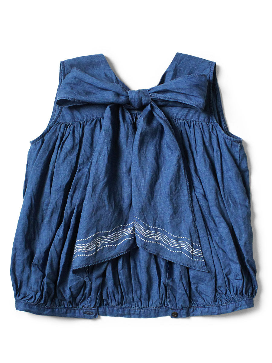 Kapital French Cross Linen 2-Way Choker Cami (Souffle Crest Print)