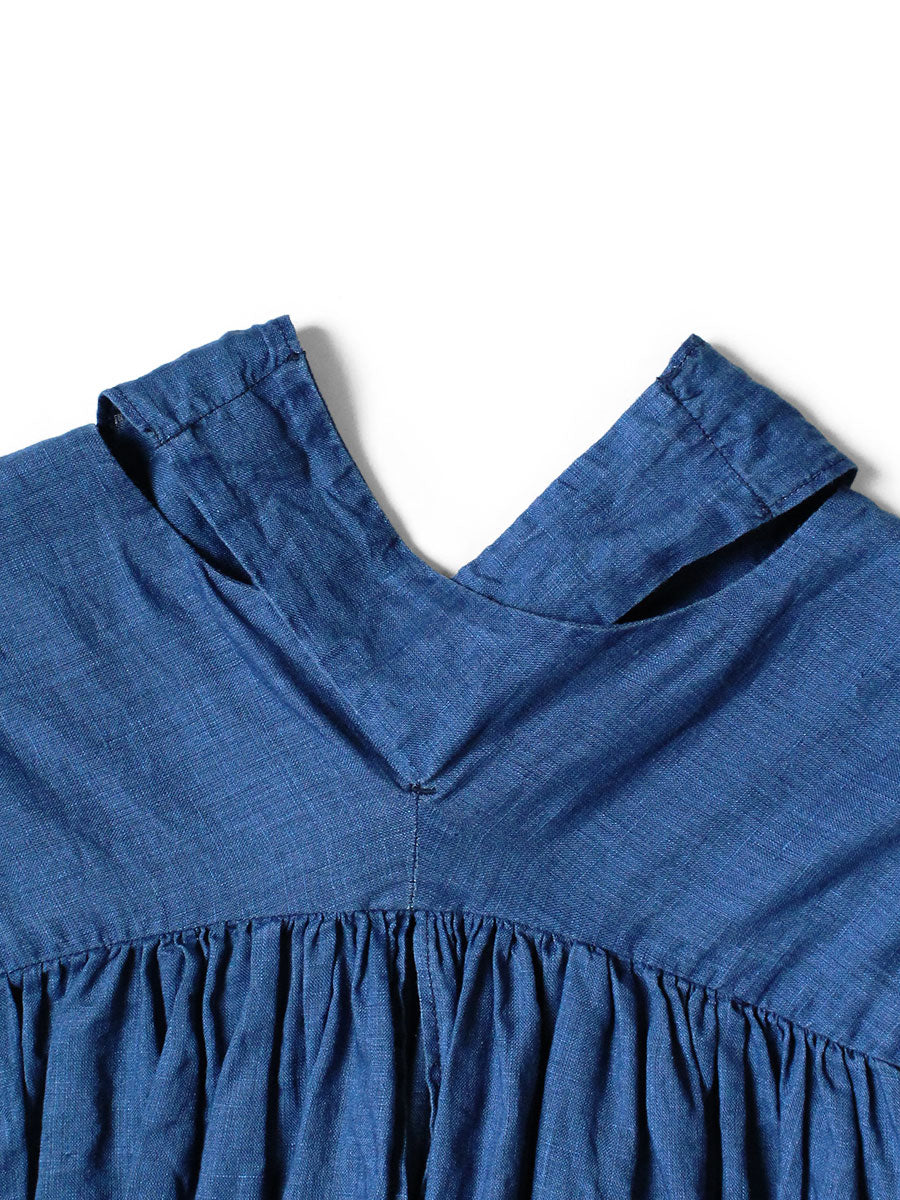 Kapital French Cross Linen 2-Way Choker Cami (Souffle Crest Print)