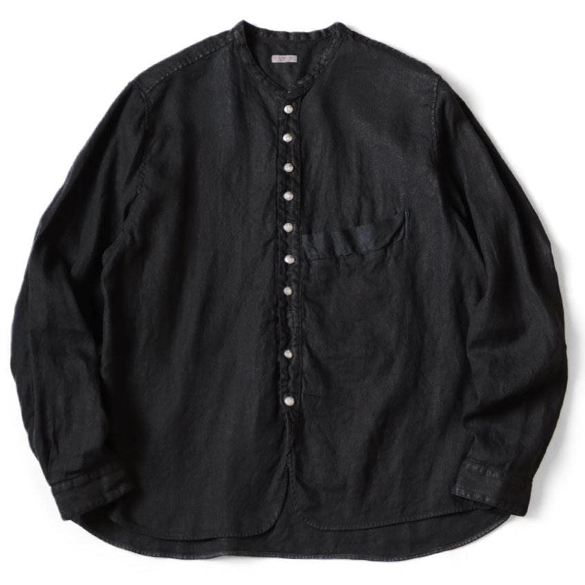 Kapital Gauze Linen Herringbone Stand Penny Shirt