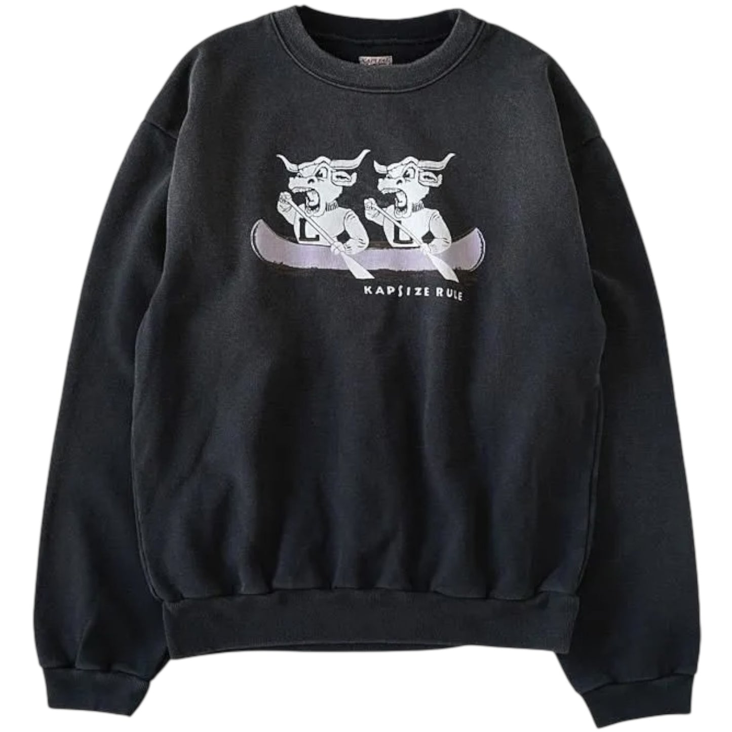 Kapital Fleece Crew Sweatshirt (`L` Longhorn Print)