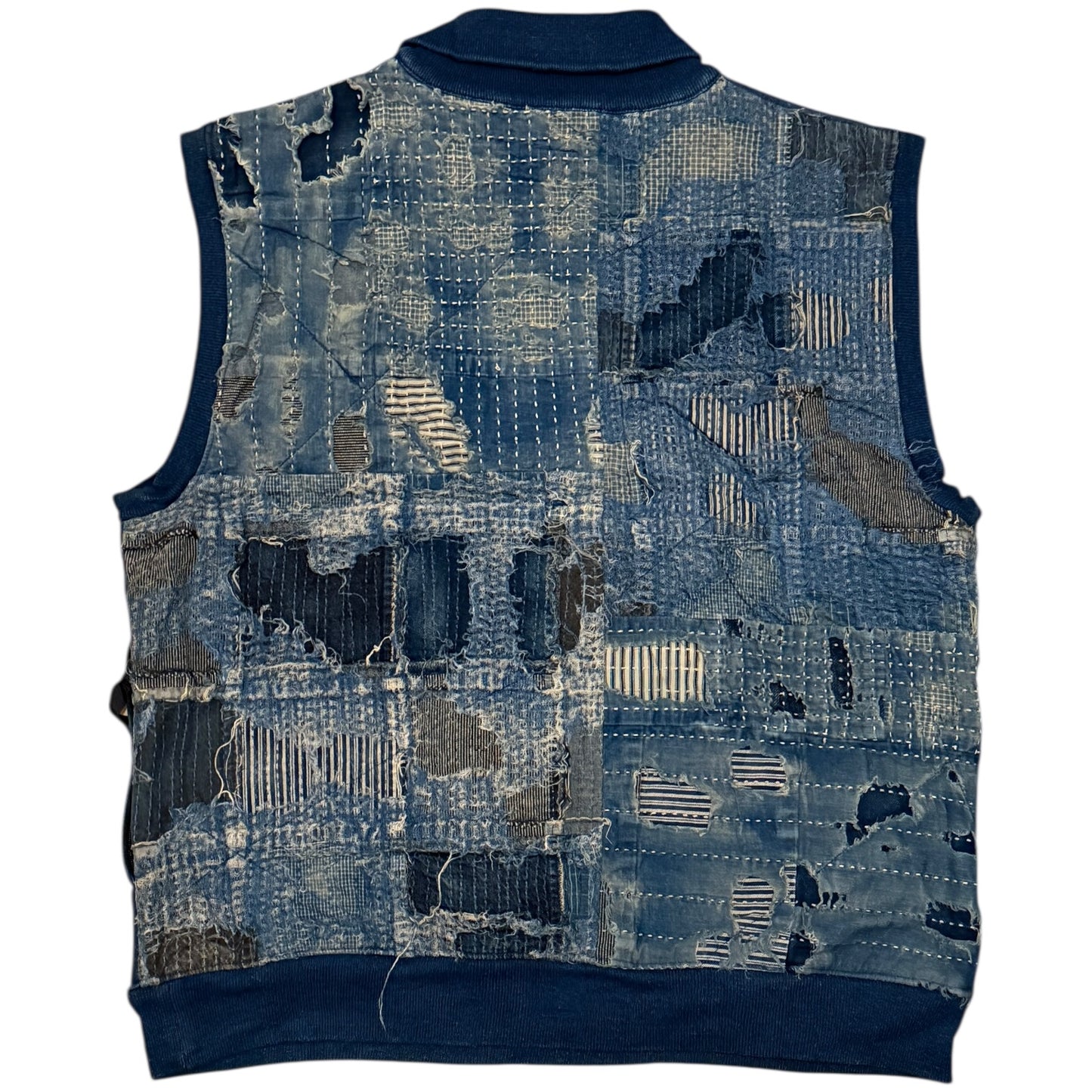 Kapital IDG Fleece x Boro Half Zip Vest