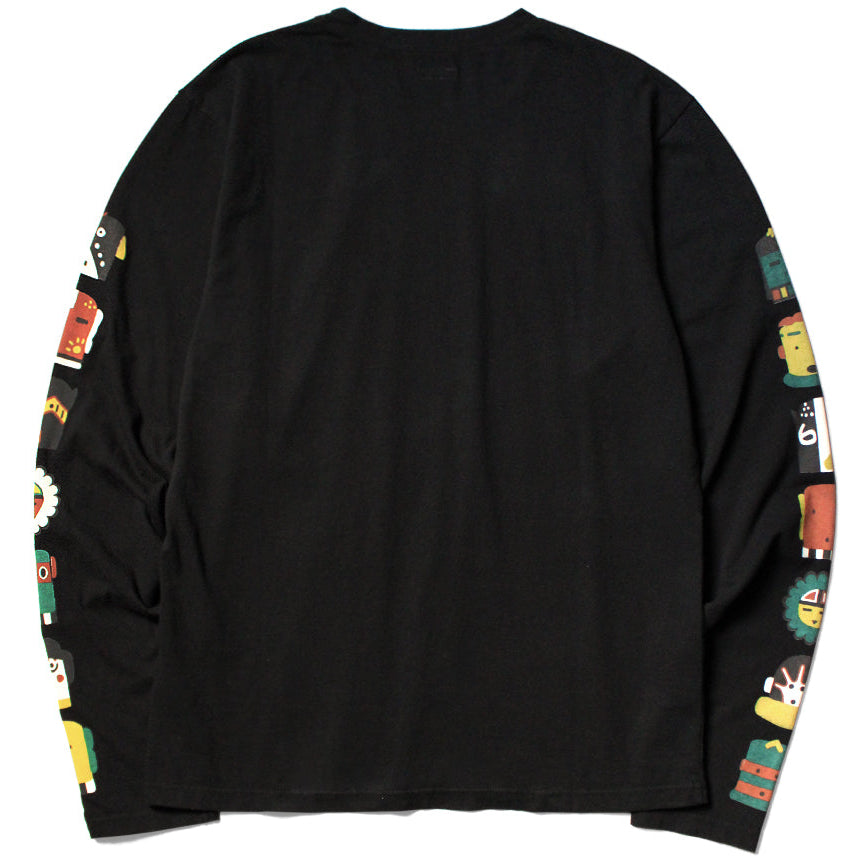 Kapital Jersey Crew Long Sleeve T-Shirt (Peckish & Kachina Print)