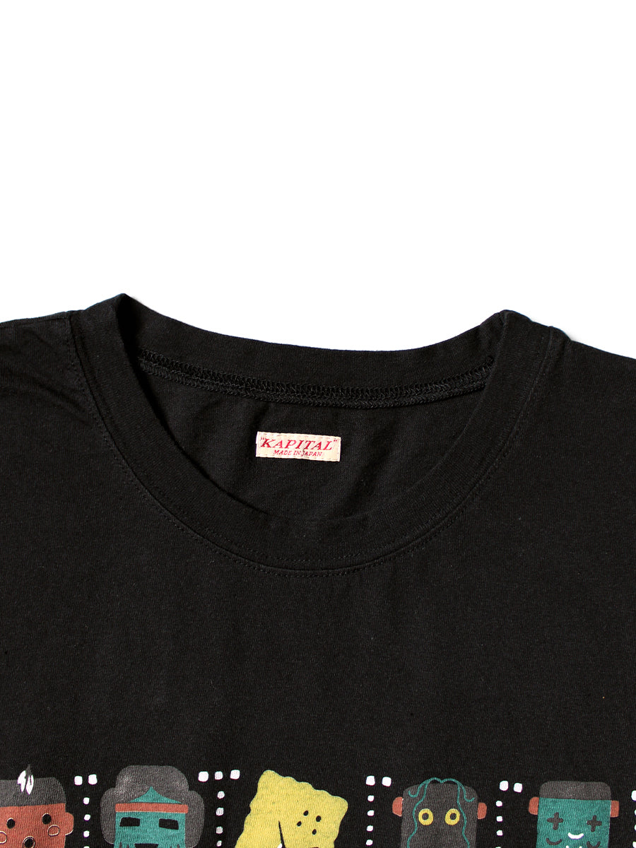 Kapital Jersey Crew Long Sleeve T-Shirt (Peckish & Kachina Print)