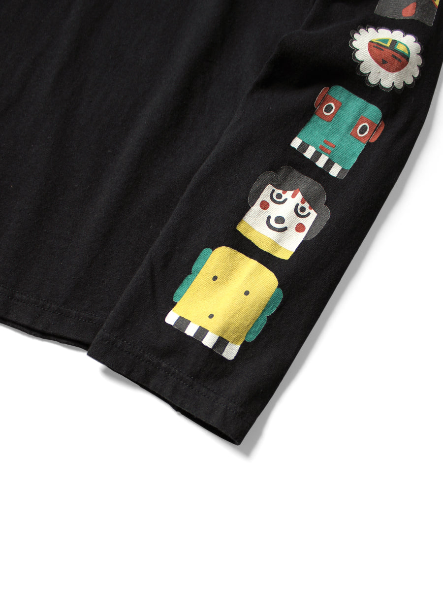 Kapital Jersey Crew Long Sleeve T-Shirt (Peckish & Kachina Print)