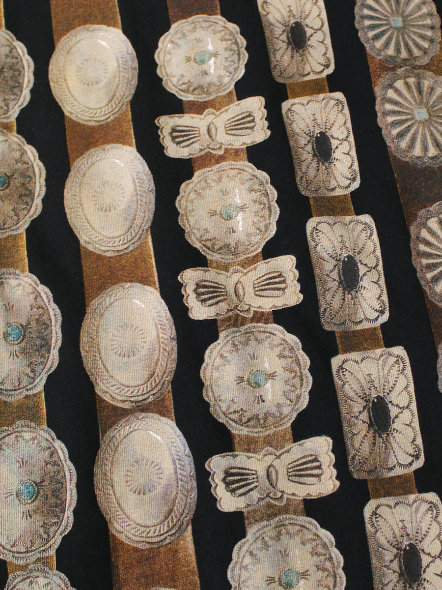 Kapital Jersey Crew Long Sleeve T-Shirt (Curtain Concho Print)