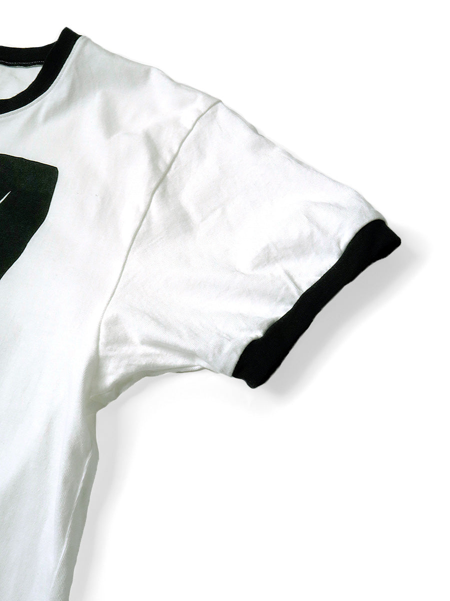 Kapital Jersey Ringer Tee (Denim Men Love Cats Scratch Print)