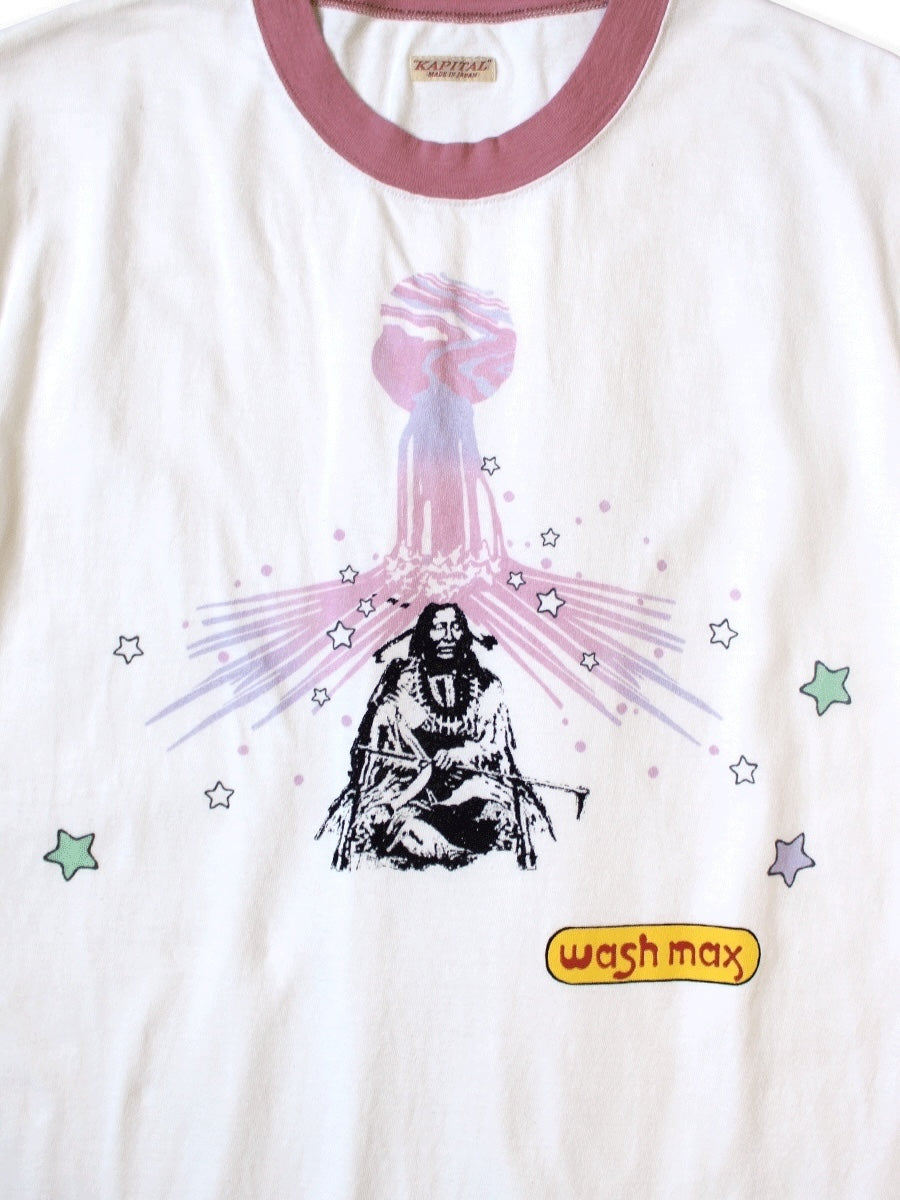 Kapital Tenjiku Ringer Tee (Laundry Max Chief Print)