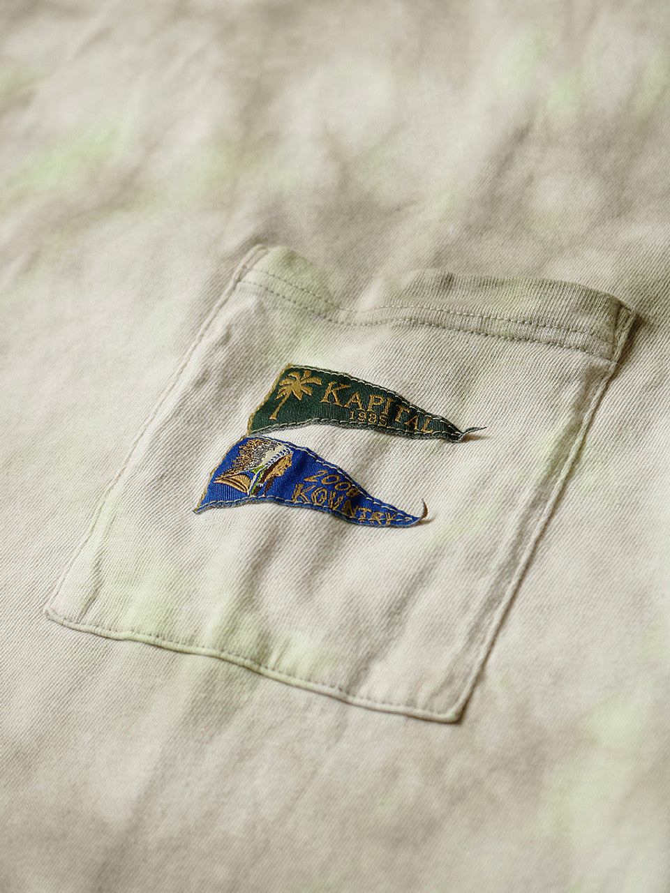 Kapital Tenjiku Pennant T (3 Flags) Smoky Ashbury Dyed (2021)