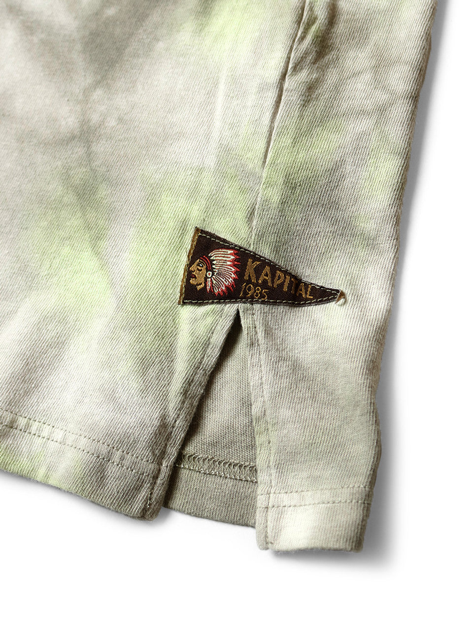 Kapital Tenjiku Pennant T (3 Flags) Smoky Ashbury Dyed (2021)