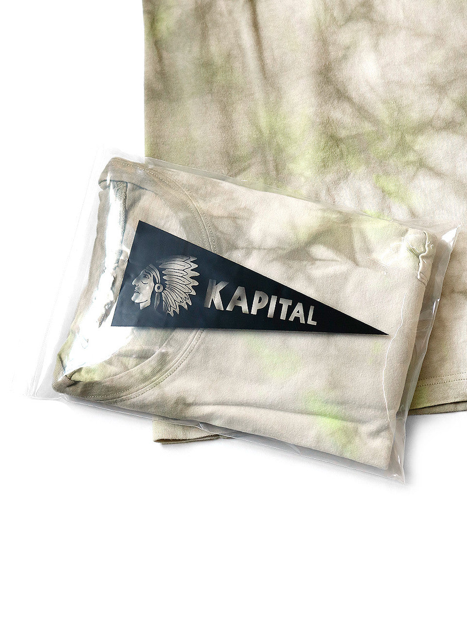 Kapital Tenjiku Pennant T (3 Flags) Smoky Ashbury Dyed (2021)